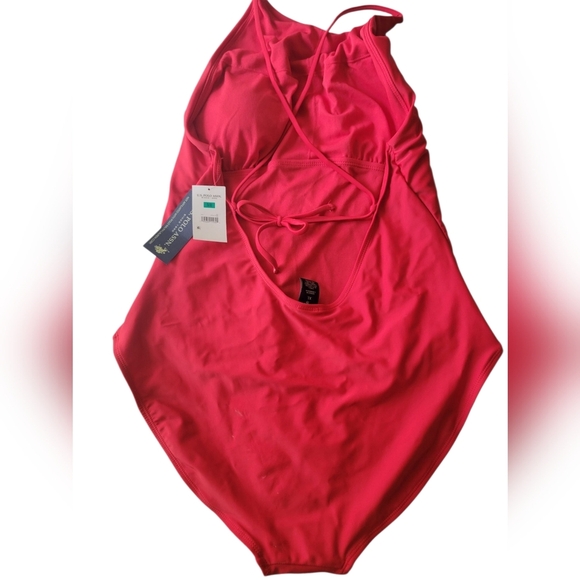 U.S. Polo Assn. Red Swimsuit with Iconic Logo XL - Picture 2 of 2